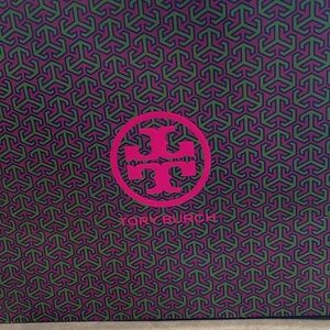 Tory Burch Purple Large Pink Green Gift Bag